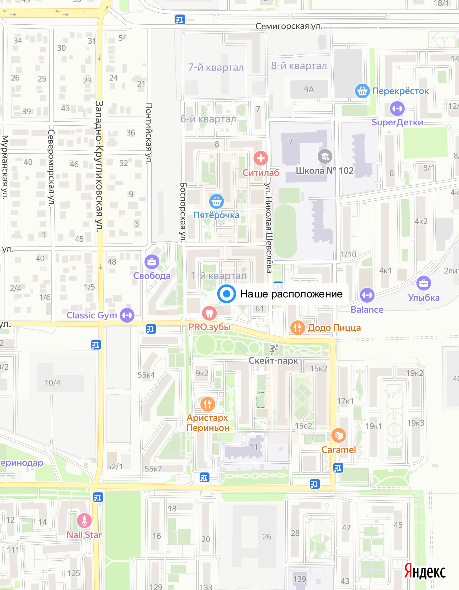 Локация компании